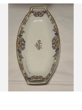 Nippon. Hand Painted 8 Bowl. "MB". Fired Gold Edging. 4.2" Wide. F4